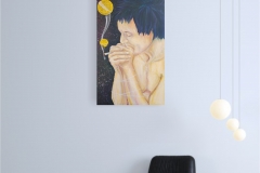 Iliuzija. Drobė, aliejus. 90x160cm. 2025m. Interjere